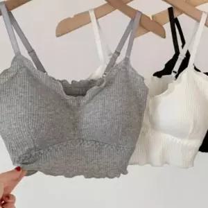 [라일리여성언더웨어] Rly 렛 면 화이트 여성 탑 편한 스포츠 브라 골프