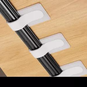 카미노아이  케이블 수납 리니어 멀티탭 충전 케이블 고정기 케이블 타일링 클립 접착 테이프