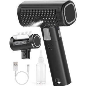 WOWOof PET 5-in-1 고양이 헤어 브러시 & 그로밍 레이크스, 길고 짧은 실내 고양이를 위한 스팀 빗, 디셰딩 및 엉킴 해제를 강아지 스프리츠 토끼 마사지를