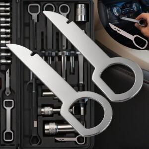 4개 라디오 스테레오 제거 키 오디오 설치 도구는 아우디 호환 스코다 릴리스 핀 헤드 유닛 자동차 부품에