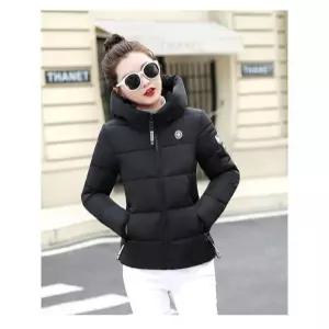 [깨비몰] 여성 겨울 슬림핏 후드 숏패딩 하프자켓