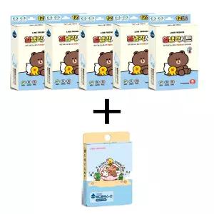 라인프렌즈 열냉각시트 5개+라인아쿠아밴드1개 사은품