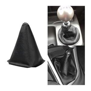 Zpana 자동차 변속 부츠 커버, PU 가죽 수동 자동 차량 레버 노브 먼지 보호기, 방진 기어 보호 슬리브 게이터, 범용 액세서리(블랙 라인)