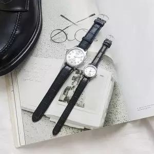 [다잇템]커플 레더 컨템포러리 베이직 손목 시계 (10510470A)