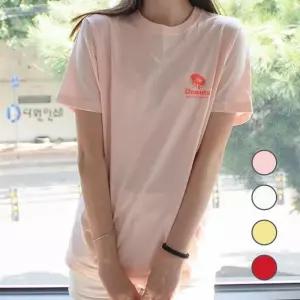 도넛로고 데일리 루즈핏 여름프린팅셔츠 (7035146A)