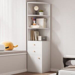 코너 책장 선반 코너책장 인테리어 책장선반 틈새 수납 ㄱ자 거실 침실 가정용 원목 심플