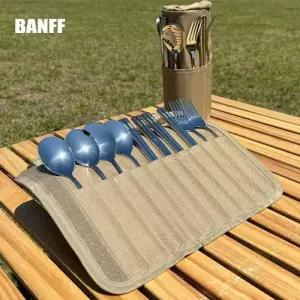 캠핑 4인 식기 커트러리 야외용 숟가락 젓가락 포크 수저세트