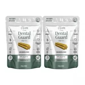 누터스가든 강아지껌 간식 치석제거 구강관리 침향 덴탈가드 10개입180g X 2개
