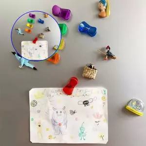 쌍문상회 활동적인 집게형 자석 6P 다용도 사무용품