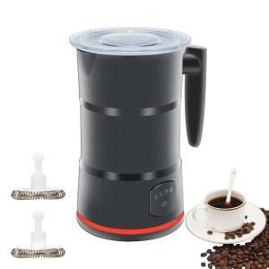 4 in 1 전기 우유 거품기 보온 기능이 있는 찜기 자동 온냉 커피 라떼 핫 초콜릿 마키아토 카푸치노 블랙