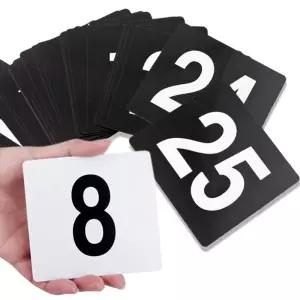 [베스트TOP100] 숫자카드 25매 플라스틱 번호판 숫자판 DD-12725