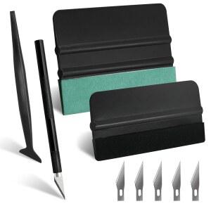 GISSVOGEEK 윈도우 필름 키트, 5개의 틴트 설치 도구, 자동차 프라이버시 비닐 랩 펠트 스퀴지, 마이크로 크래프트 나이프