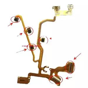 센서가 있는 소켓 CANON IXUS105 SD1300 디지털 카메라 수리 부품용 새 렌즈 백 메인 플렉스 케이블