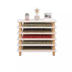 키보드랙 원목 슬라이드 컴퓨터 보관랙 레일 우드 키보드