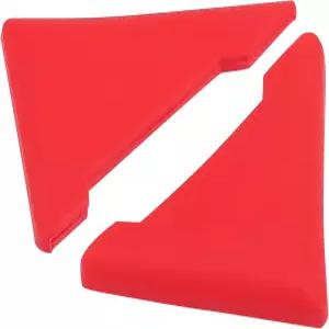 X AutoHOX 2pc PVC 유니버설 자동차 도어 코너 엣지 가드 범퍼 프로텍터 커버 빨간색