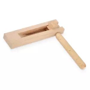 경쾌한소리 유아용 손잡이 원목악기 라쳇 영아 리듬감 연주 발표회