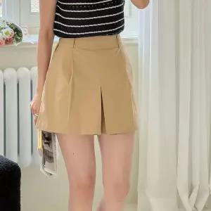 [다잇템]여자 마원단 백밴딩 큐롯팬츠 SS 슬릿 치마바지 (15560560A)