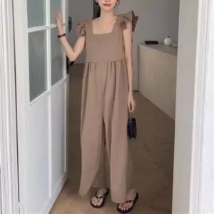 [다잇템]여자 와이드팬츠 SS 쿨 소매 프릴 점프수트 (16279814A)