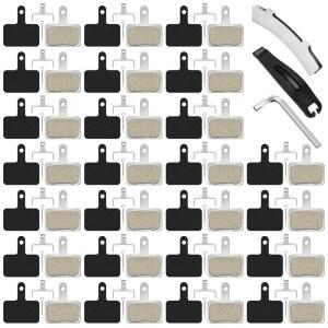 데이터리 25쌍 자전거 브레이크 패드, TRP 테크로 시마노와 호환되는 디스크 Mt200 M355 M446 M447 M347 M365 Mt500, 설치 도구가 있는 MTB 전기 패드