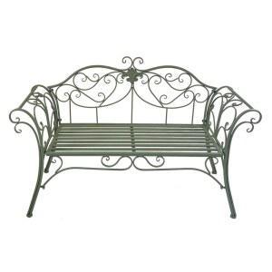 접이식 야외벤치 화분선반 철제 장식 연두색 정원 테라스 의자 야외