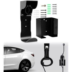 Atokrtact EV 충전기 홀더 키트, 충전 박스 및 J-Hook 케이블 정리함 벽걸이 노즐 홀스터 도크 SAE J1772 Telsa 홀더, 전기 자동차