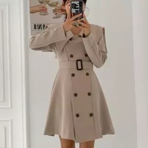 [다잇템]여자 트렌치 세일러카라 벨티드 원피스 (12868758A)