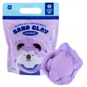 오감발달 촉감놀이 부드러운 색모래 보라색 300g 젤리 말랑이