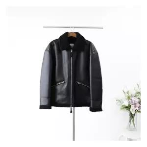 [엠클로]남자 가죽 양털 무스탕 라이더 자켓 점퍼 3133328