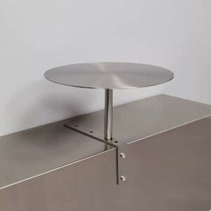 카페 벽 테이블 스탠드 미니 브러쉬 원탁 탁자 사이드 라운드 다이닝 틈새 원형 30cm