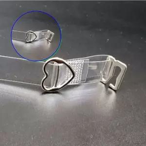 쌍문상회 편안한 오프숄더 브라끈 기본 투명 어깨끈 하트 1.5cm