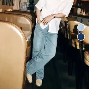 백화점 버커루 남성 와이드핏 데님팬츠 청바지 BDP061P