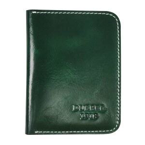 듀벨 풀그레인 천연 가죽 슬림 프론트 포켓 지갑, 미니멀리스트 얇은 카드 홀더, 케이스 지갑