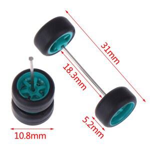 6PCS 64 교체 모델 고무 타이어 차량 장난감과 HOTWHEELS에 새로운 차량용 바퀴 수정 교체용