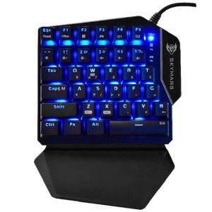 보조키보드 한손게이밍키보드 PC방 모바일 백라이트 V2 피시방 게이밍 무음백축