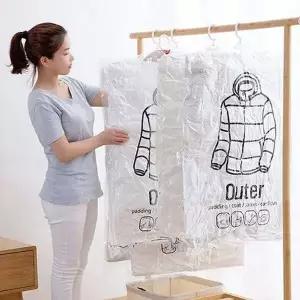 위생 FEQ736F3 방습 옷걸이형 진공 압축팩 Outer ZIP 입체형