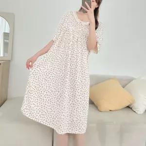 [다잇템]여자 롱원피스 꽃무늬 임부 망토 박시핏 잠옷 (16013224A)