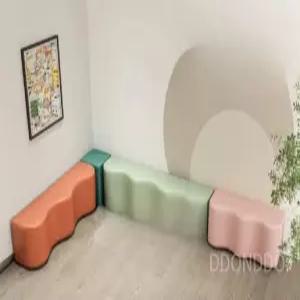 교육기관 기능성 4인용 유치원 어린이집 2인용 리클라이너 스툴 모양