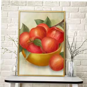 집들이선물 사과그림 액자 풍수그림 돈들어오는 A3 2APP1