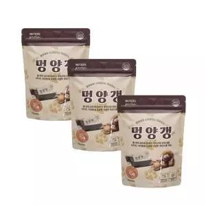 [하프클럽/셀러허브(펫)]누터스가든 애견 유산균 간식 트릿 멍양갱 국내산 밤 75g X 3개