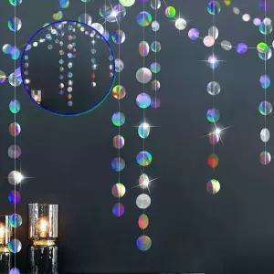 쌍문상회 산뜻한 가랜더 생일데코 장식용품 파티 소품 오로라 원형