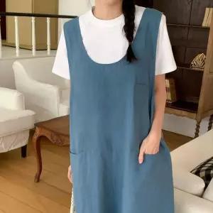 [다잇템]여자 주머니 바이오워싱 큰사이즈 점프수트 (15560595A)