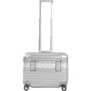 풀메탈 승무원캐리어 파일럿 위로여는캐리어 피겨 알루미늄 앉는 47cm 캐리어 카메라 가방