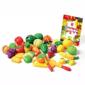 유치원 교구 야채 과일 모형 자르기 장난감 유아소꿉놀이 어린이