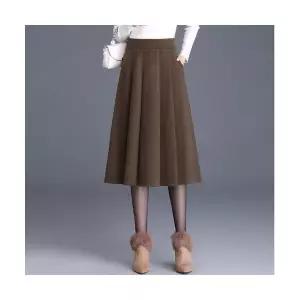 타노스치마 여친 롱 오피스룩 가을 데일리룩 모던 밴딩 허리 A라인 KUK3