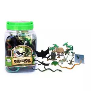 유아 조류 파충류 동물 모형 교구 그림카드 감성완구 선반장식