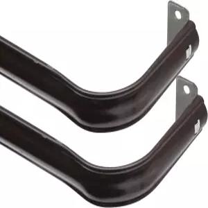 인테리어 리빙 28-48인치. 슈페리어 홀드 프리미엄 커튼봉 2팩 브라운