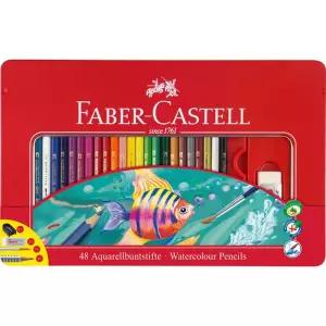 48색 초등 틴케이스 연필깎이 수채색연필 미술도구 어린이 칼라