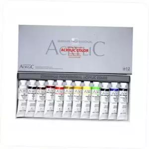 신한 아크릴물감 12색 20ml 전문가용 1개