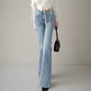 [신상오픈런]여성 데님 부츠컷 청바지 로우라이즈 워싱 스타일 (42009451)