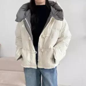 [신상오픈런]여성 광택 패딩 스트링 토글 버튼 떡볶이 자켓 (41992903)